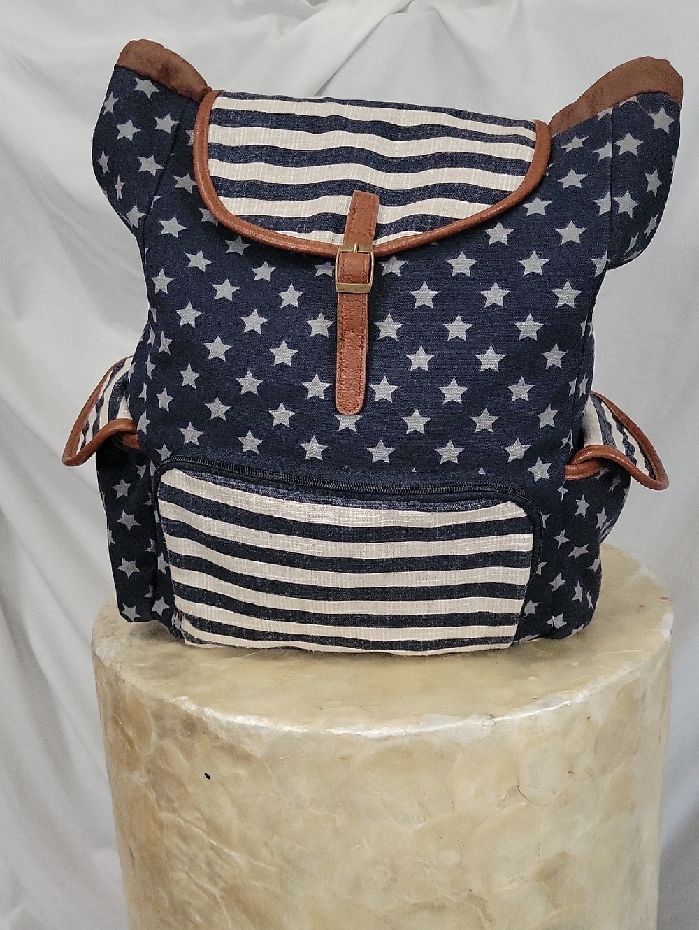 Stars & and stripes' shoulder backpack style bag with straps